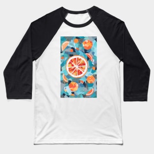 Teal Oranges Baseball T-Shirt